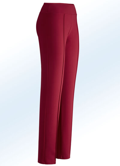 Jerseybroek met een hogere, elastische tailleband 