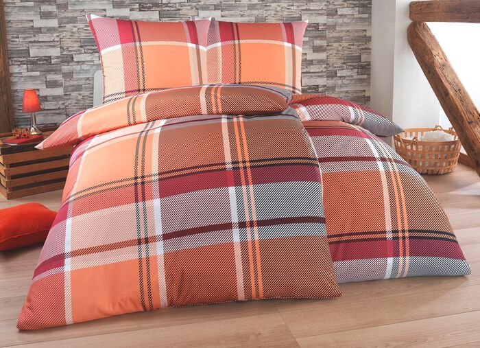 Beddengoedset in polykatoenen flanelkwaliteit 