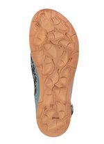 Gemini sandaal van geperforeerd nappaleer met reli&euml;f 