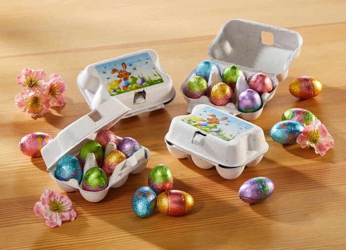 Cadeauset met grappig konijntjesmotief, set van 4 