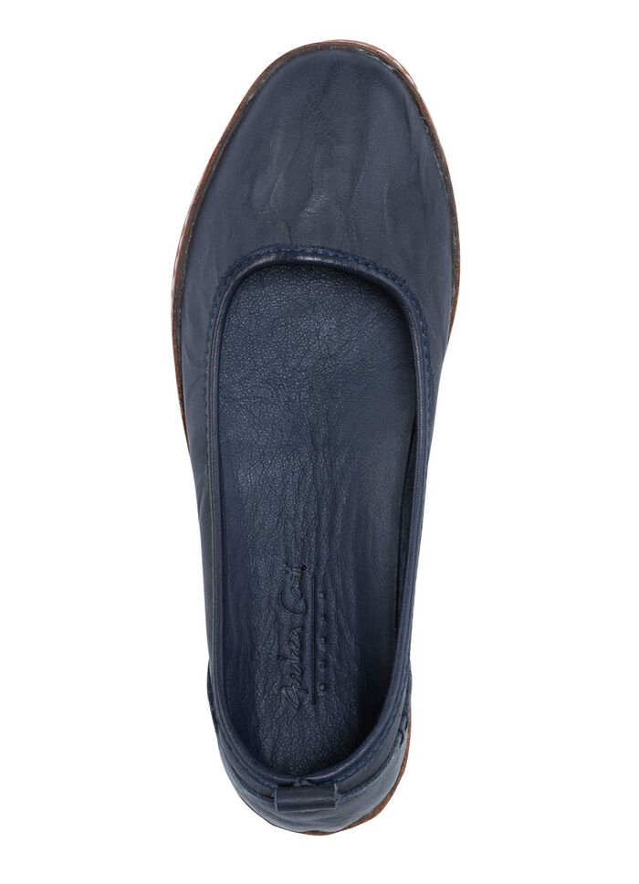 Andrea Conti, klassieke damespantoffels, met uitneembaar voetbed MARINE