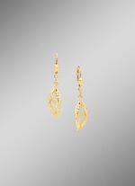 Gouden oorbellen met zirkonia 