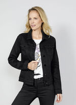 Denim jack met omslagkraag 