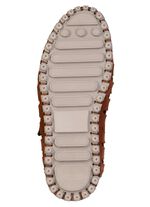 Zomerse herenpantoffels met uitneembaar voetbed BRAUN