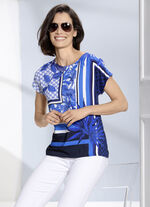 Tuniek met randprint 