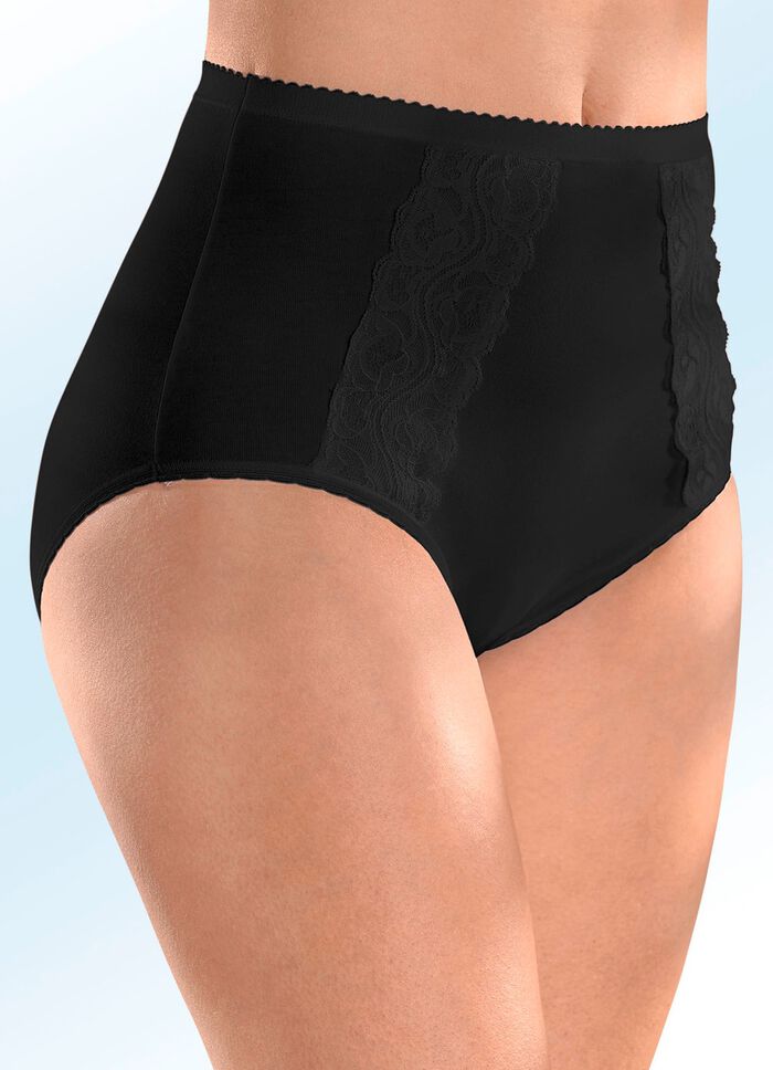 Pak van vier slips met elastische kantafwerking 