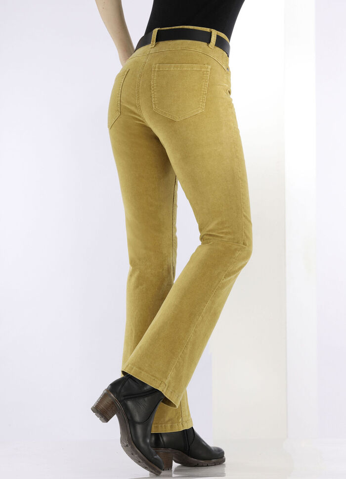Corduroy broek in trendy bootcut model MESSING