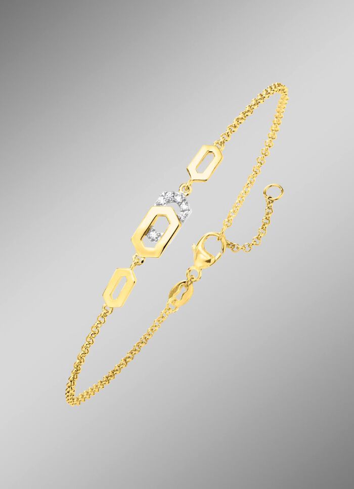 Moderne armband met zirkonia 