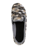 Slippers gemaakt van textielmateriaal met een patroon GRIJS-MULTICOLOR
