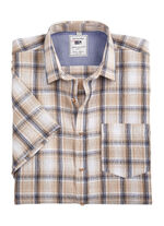 Geruit overhemd van &quot;Milano Italy&quot; in 3 kleuren BEIGE KARIERT