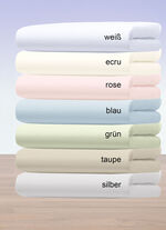 Hoogwaardig flanellen bedlaken van katoen WIT