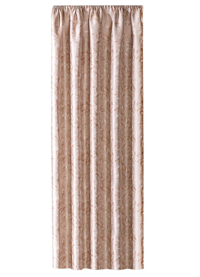 Prachtige enkele sjaal met bladmotieven NATUREL