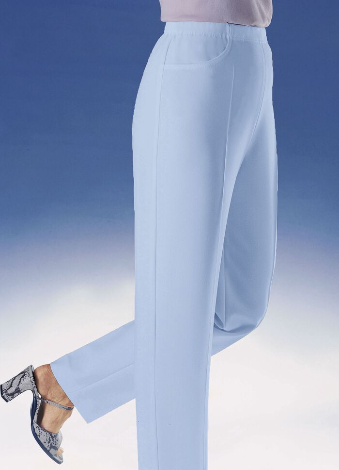 Broek met praktische zijzakken in 6 kleuren BLAUW