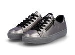 Rieker, modieuze damessneakers, met rits OUD ZILVER
