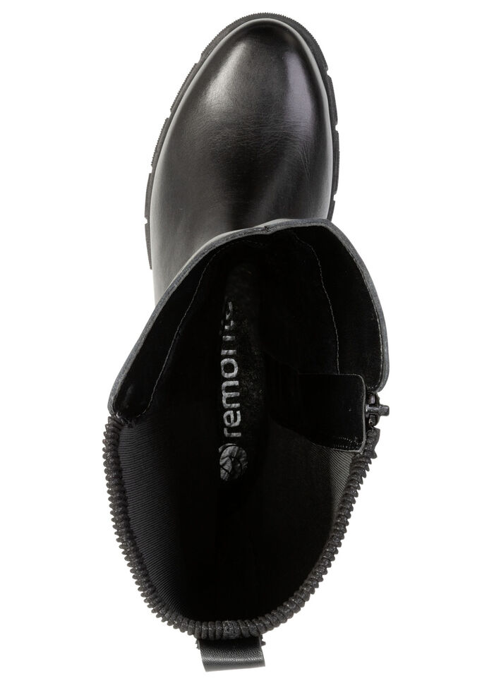 Remonte, klassieke dameslaarzen, winterschoenen, breedte G, met rits ZWART