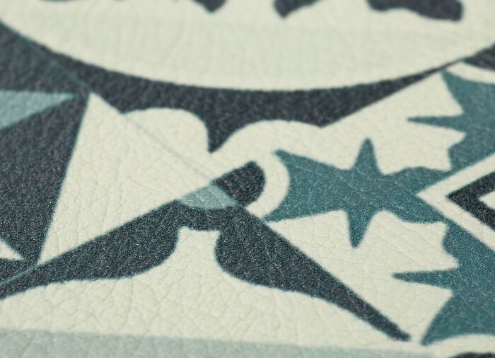 Duurzame keukenloper en vloerkleed in tegeldesign 