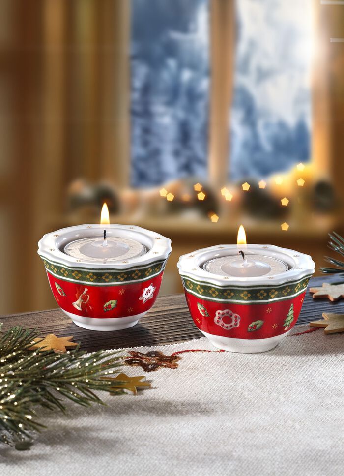 Theelichthouder van porselein, van Villeroy &amp; Boch 