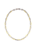 Tweekleurige titanium ketting 