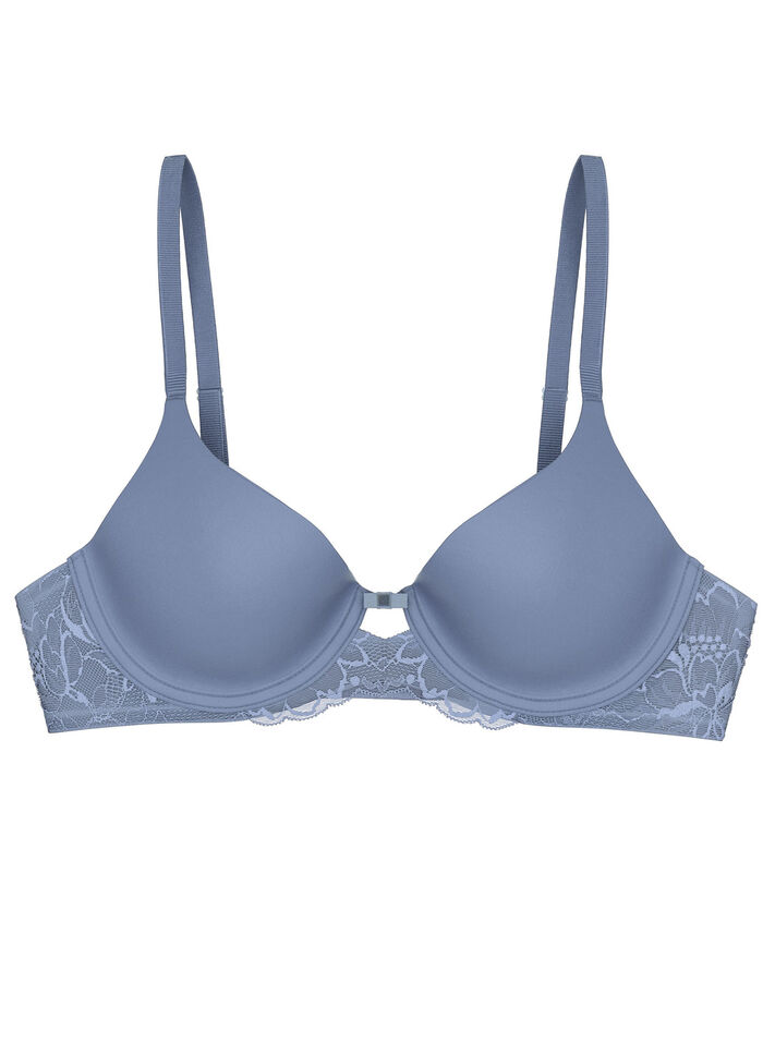 Triumph Amourette beugelbh met elastische kant INDIGOBLAUW