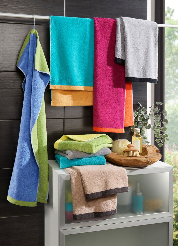 Omkeerbare badstofserie BLAUWE PISTACHE