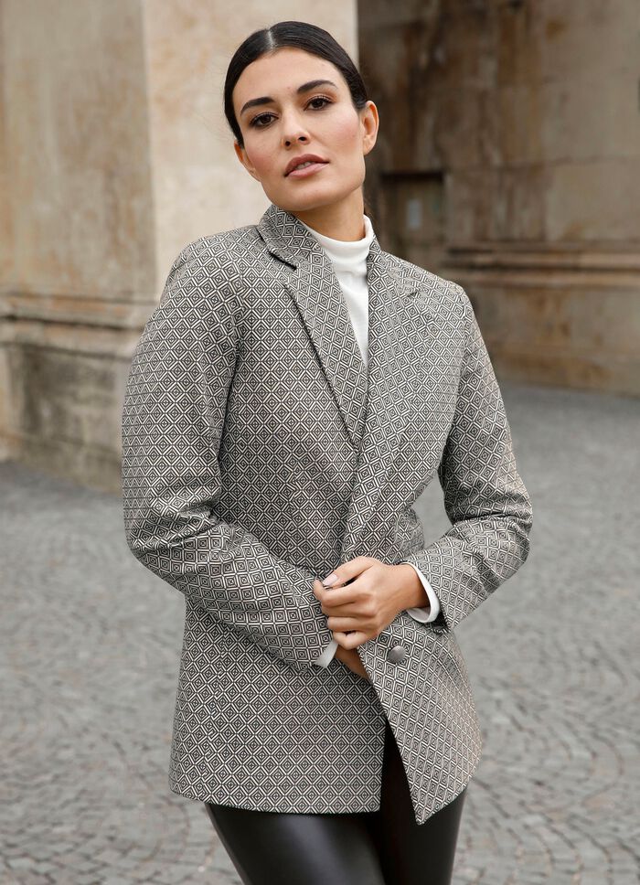 Blazer met grafisch ontwerp 