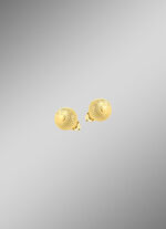 Betoverende bolvormige oorbellen met structuur 