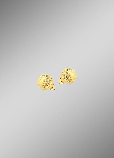 Betoverende bolvormige oorbellen met structuur 