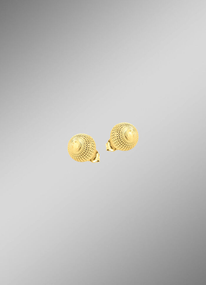 Betoverende bolvormige oorbellen met structuur 