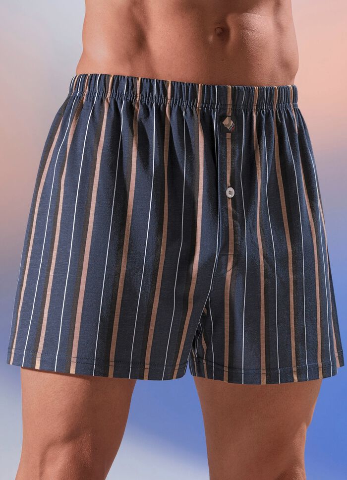 Set van vier boxershorts met streepmotief 