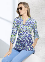 Overhemdtuniek met oprolmouwen 