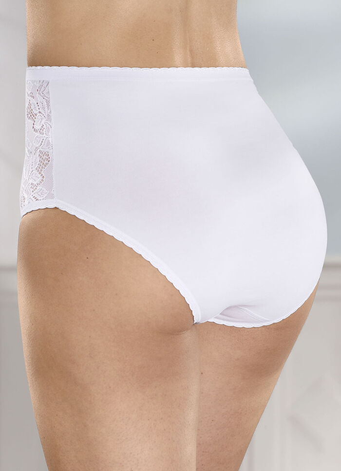 Laurina set van vier slips met elastische kant 