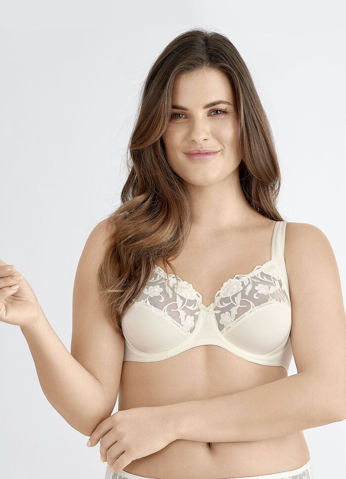 Felina beugelbh met borduurkant CHAMPAGNE