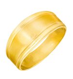 Mooie damesring in glans/mat 