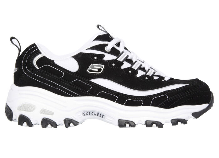 SKECHERS, sportieve damessneakers, met uitneembaar voetbed ZWART-WIT