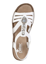 Sandalen met edelstenen WIT