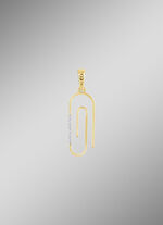 Paperclip hanger met 8 diamanten 