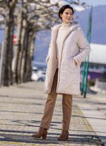 Omkeerbare korte jas in een oversized look 