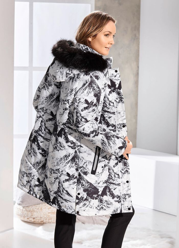 Korte jas met afneembare capuchon 