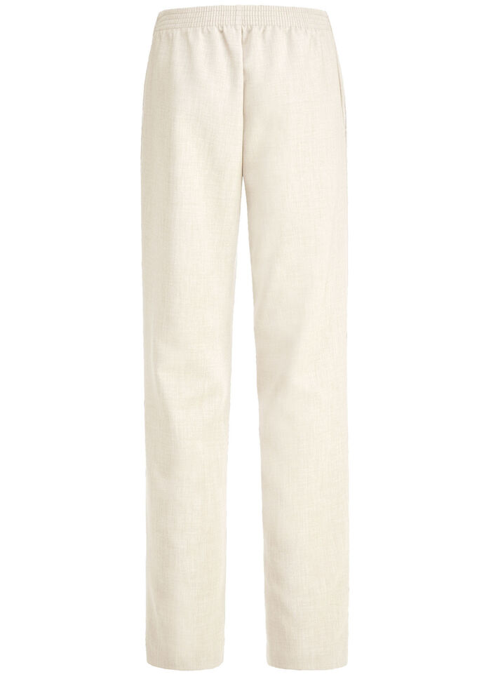 Broeken in modieuze breedte ECRU