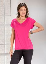 Mooi shirt met decoratieve linten ROZE
