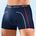 Set van drie broekjes van fijne jersey, marineblauw 