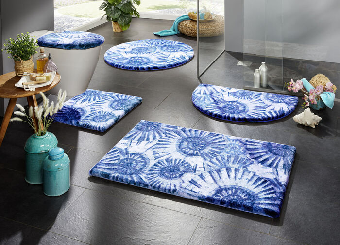Badmat met antislip achterkant AQUA