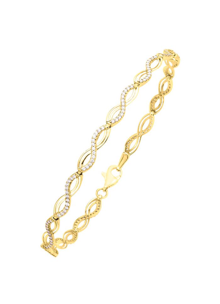 Interessante armband met synthetische zirkonia 