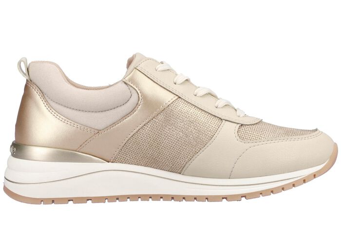 Remonte sneakers in een trendy look BEIGE-GOUD