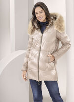Jas met afneembare capuchon BEIGE
