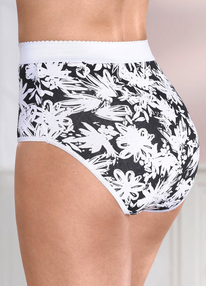 Vierpack corrigerende slips met verstevigde buikzone 