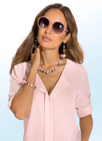 3-delige sieradenset met kralen en bolletjes 