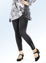 Legging met glanzende sierplaatjes 