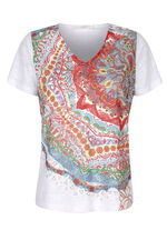 Overhemd in burnout-kwaliteit 