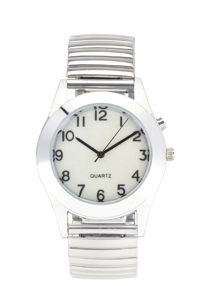 Horloge met stretchband 